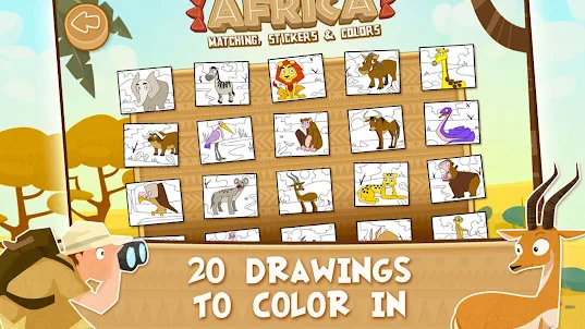 Africa Animals Games for Kids