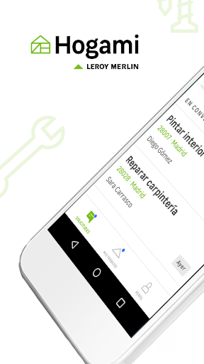 Android application Hogami para Profesionales screenshort