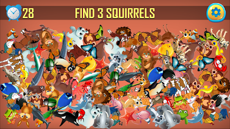 Animal Hidden Object Games Seek and Find Adventure