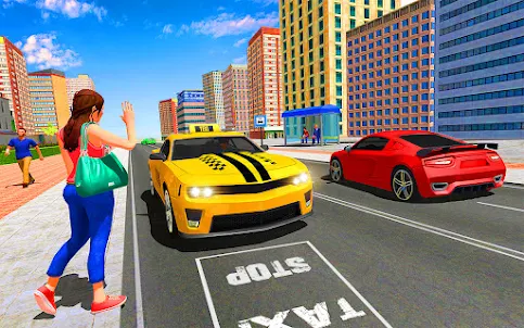移动的 出租车 驾驶 3D 游戏