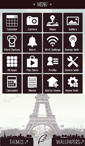 Eiffel Theme Theme +HOME Screen 2