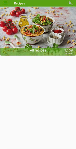 Android application Snack recipes screenshort