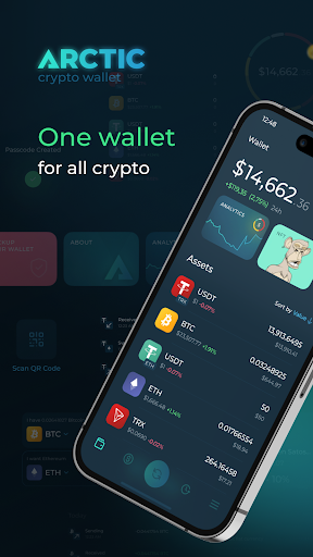 Android application Arctic: Crypto Bitcoin Wallet screenshort