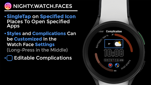 Night 55 - watch face screenshot 12