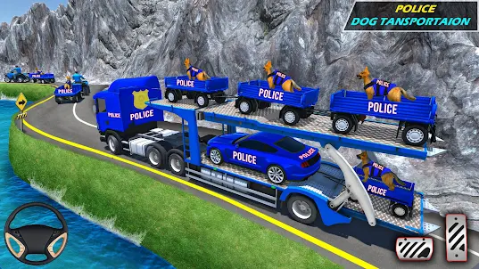 Police Vehicle Transport Truck