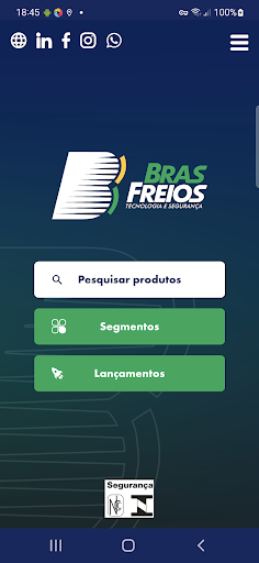 Android application BRASFREIOS screenshort