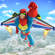 Flying Jetpack Crime City Hero Simulator