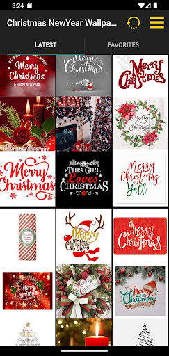 Android application Christmas NewYear Wallpapers screenshort