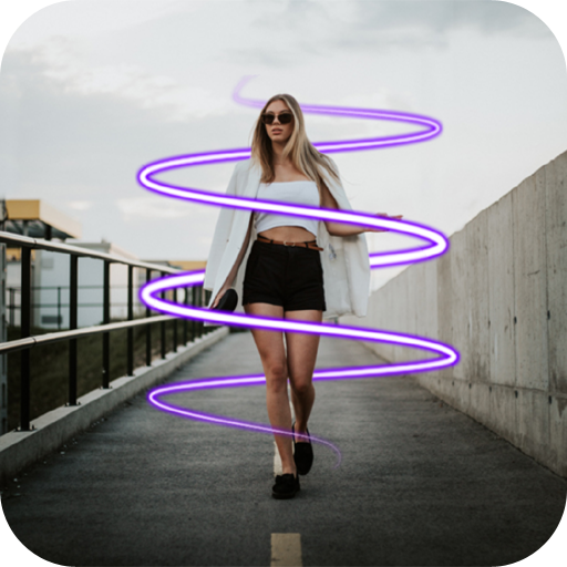 Neon & Drip Photo Editor