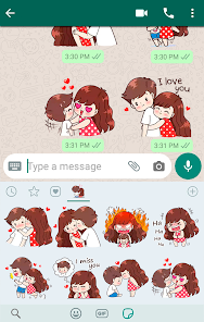 Captura 3 Pegatinas amor para WhatsApp android