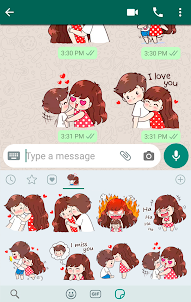 Love Story Stickers WASticker