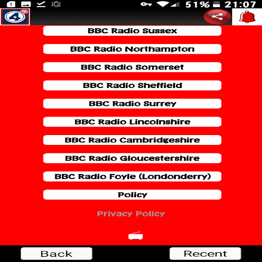 Android application Radio 4 App Live screenshort