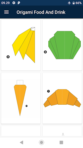 Android application Origami Food and Drink 2022 screenshort
