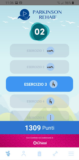 Android application Parkinson Rehab® screenshort