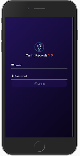 Android application Caring Records screenshort