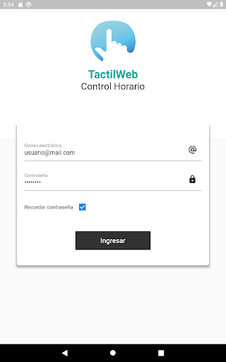 TactilWeb - Control Horario Screen 3