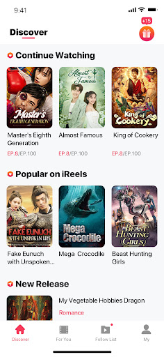 Android application iShort: Stream TV & Movies screenshort
