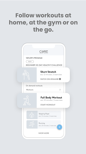 Core Blend Training Screen 3