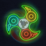 Neon Fidget Hand Spinner Toys icon