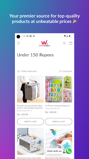 Wide Traders Online Shopping Screen 3