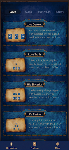 Android application Top Tarot screenshort