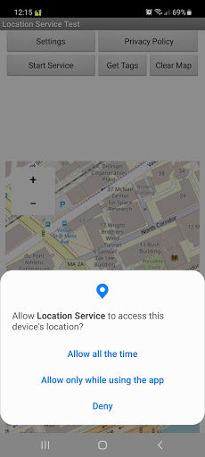 Location Service Extension Screen 2