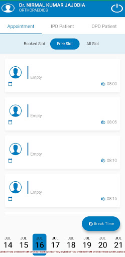 Aman Hospital Doctor App Screen 2