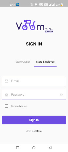 VroomToGo Merchant - Canada Screen 3