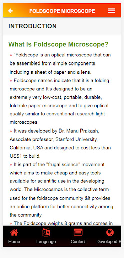 Foldscope Info Screen 3