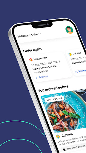 Android application dyma - delivery & pickup screenshort