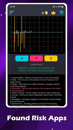 Vibration Monitor: Seismometer Screen 2