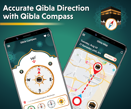 Android application Qibla Compass - Find Direction screenshort