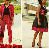 African ladies clothes icon