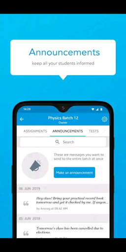 Android application Physics Campus screenshort