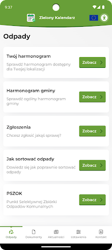 Zielony kalendarz DH Screen 2