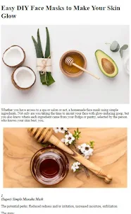How to Do Natural Face Mask