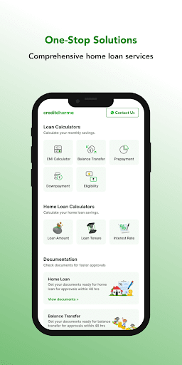 Android application Home loan calculator -Tool screenshort
