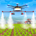 Cover Image of Download Modern Farming Sim: Drone Farming Tractor Games 1.0.2 APK