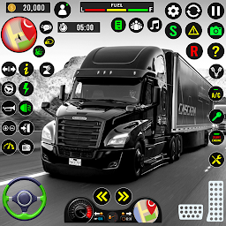 Imagen de ícono de euro carga camión urbe entrega