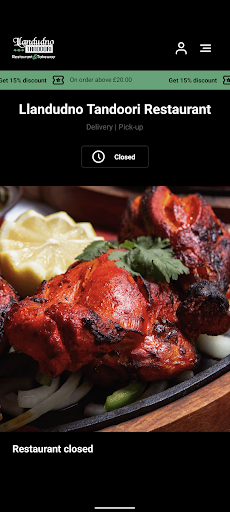 Android application Llandudno Tandoori Restaurant screenshort