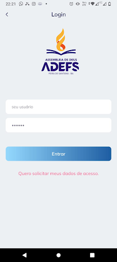 Android application ADEFS SOCIAL screenshort