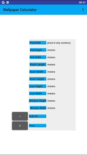 Android application Wallpaper Calculator screenshort