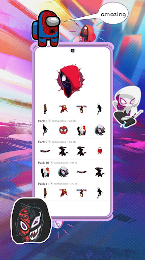 Spider-Verse Movie Stickers GB