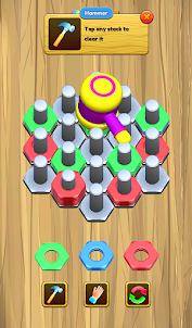 Bolts Sort: Color Puzzle