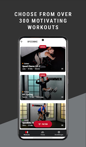 HAMMER Workouts Screen 2