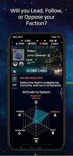 Android application Nebulae - Astropolitics MMO screenshort