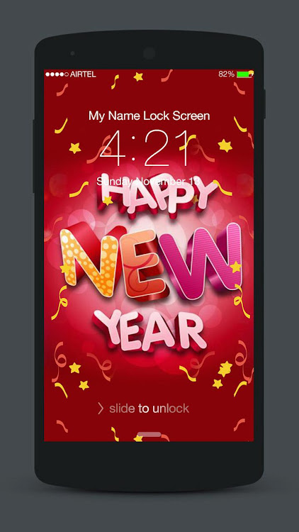 NewYear Neon 2022 Lock Screen - 4.0 - (Android)