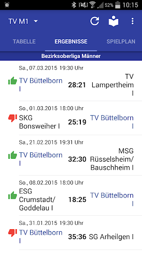 TV Büttelborn Handball Screen 2