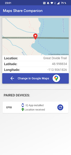 Android application Maps Share screenshort