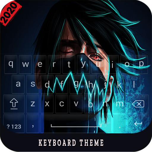CREEPY MASK THEME KEYBOARD photos, theme screen